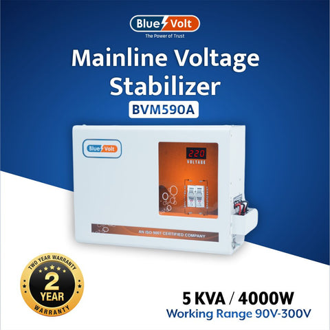 BVMW590A 5 KVA 4000W 90V – 300V Heavy Duty Stabilizer