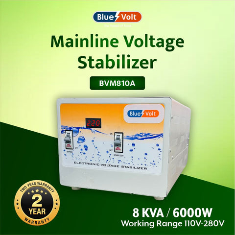 BVM810A 8KVA 6000W 110V-300V with changeover MCB / Powers