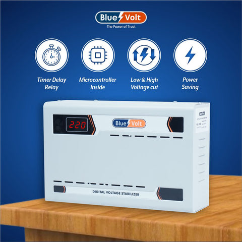 BV430A 4KVA 130V-280V Digital Voltage Stabilizer For Upto 1.5 ton AC