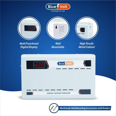 BV430A 4KVA 130V-280V Digital Voltage Stabilizer For Upto 1.5 ton AC